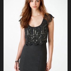 Black sequins dress
